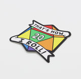 That's How I Roll Sticker - Rainbow Pride Stickers Foam Brain Games