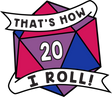 That's How I Roll Pride Pin - Bisexual Enamel Pin Foam Brain Games