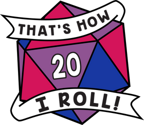 That's How I Roll Pride Pin - Bisexual Enamel Pin Foam Brain Games