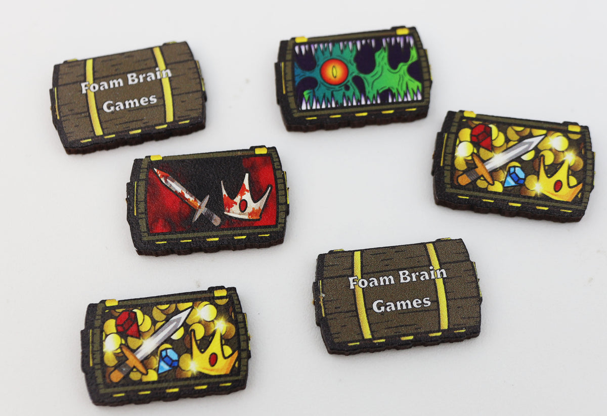 Open Chest Token Treasure Chest Token Mini Sheet (35 Sheets) – Foam Brain Wholesale