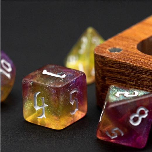 Twilight Elemental RPG Dice Set Plastic Dice Foam Brain Games