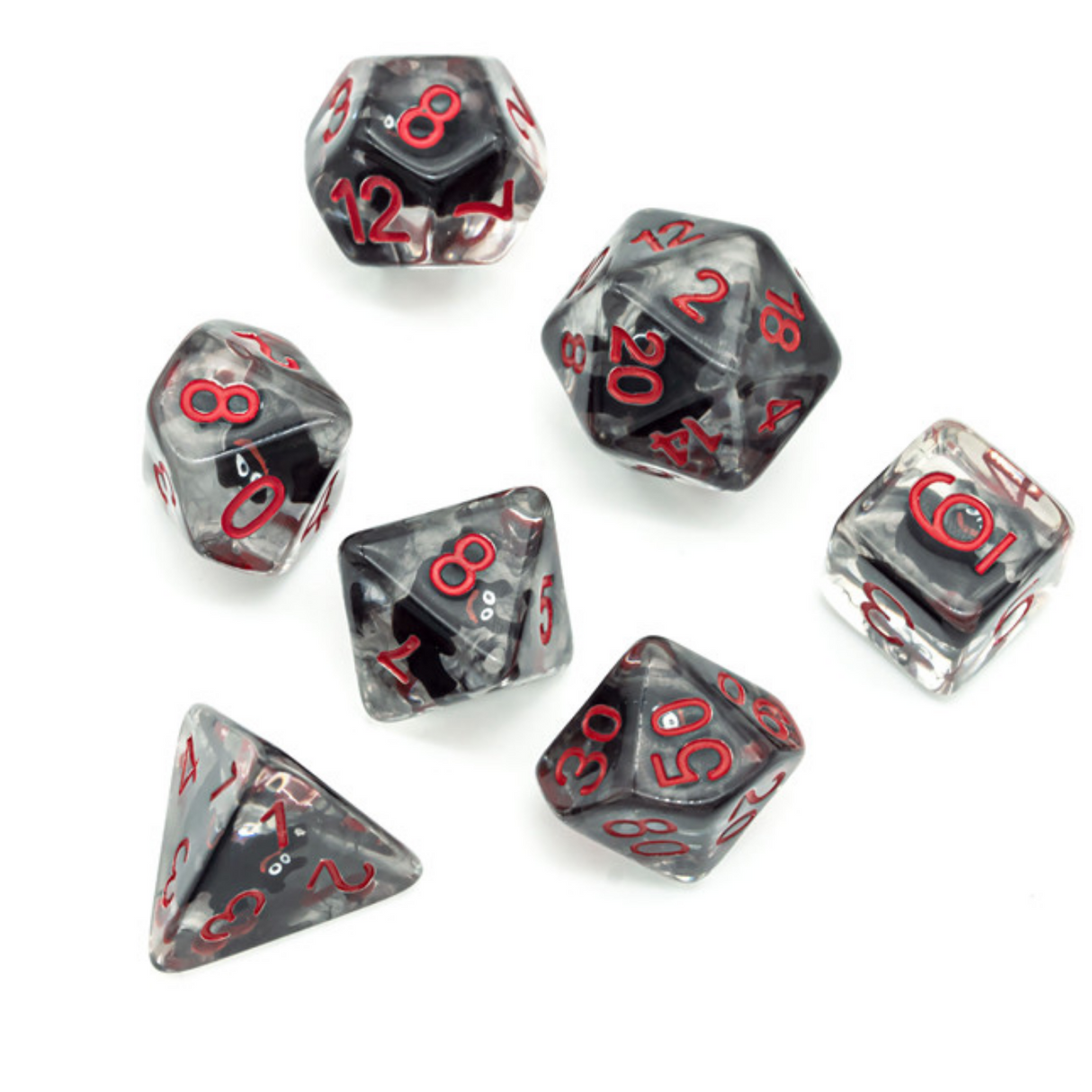 Vampire Bats RPG Dice Plastic Dice Foam Brain Games