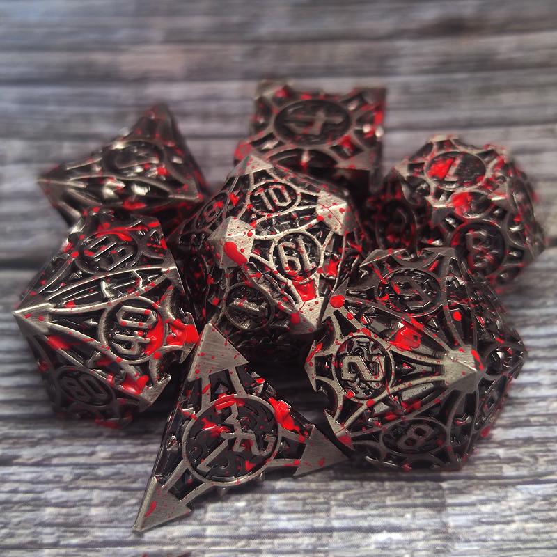 Quiver of Arrows: Vampiric Arrow - Metal RPG Dice Set Metal Dice Foam Brain Games