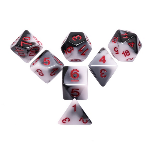 Warrior RPG Dice Set Plastic Dice Foam Brain Games