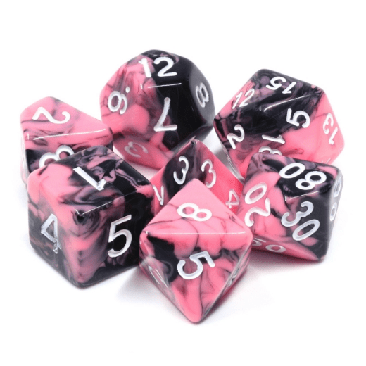 Watermelon Cream RPG Dice Set Plastic Dice Foam Brain Games