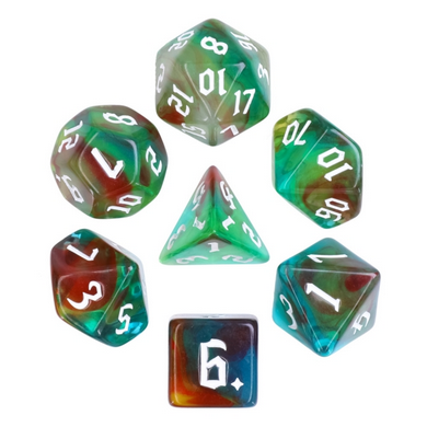 Wind Elves RPG Dice Set Plastic Dice Foam Brain Games