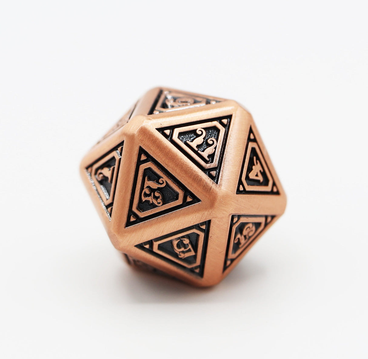 Alchemist Metals: Copper - Metal RPG Dice Set Metal Dice Foam Brain Games