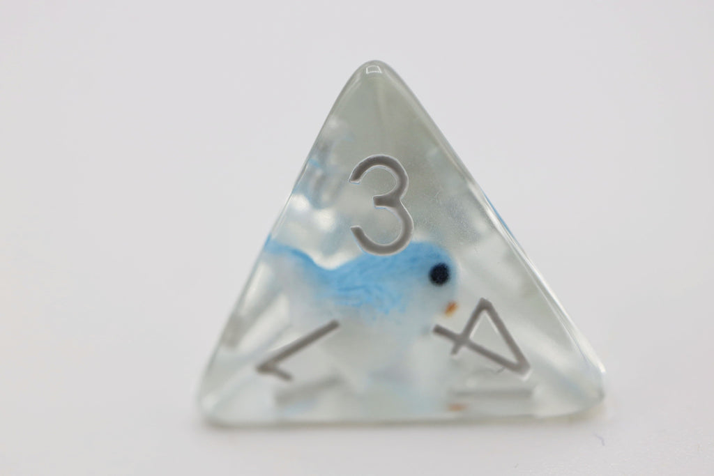 Blue Bird RPG Dice Set Plastic Dice Foam Brain Games