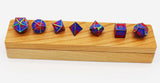 Bisexual Pride Flag - Metal RPG Dice Set Metal Dice Foam Brain Games