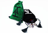Acquisitions Inc Logo Dice Bag: Green Dice Bag Foam Brain Games