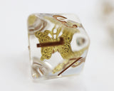 Gilded Butterfly RPG Dice Set Plastic Dice Foam Brain Games