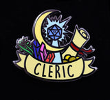 Banner Class Pin - Cleric Enamel Pin Foam Brain Games