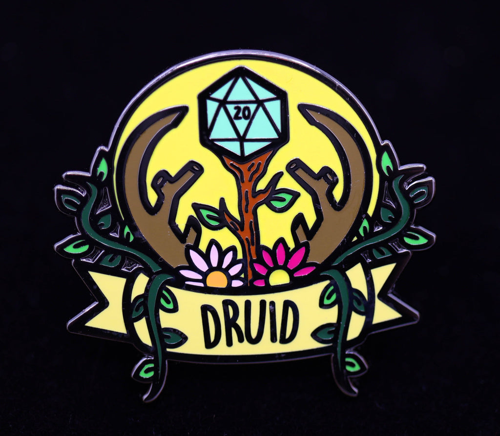 Banner Class Pin - Druid Enamel Pin Foam Brain Games