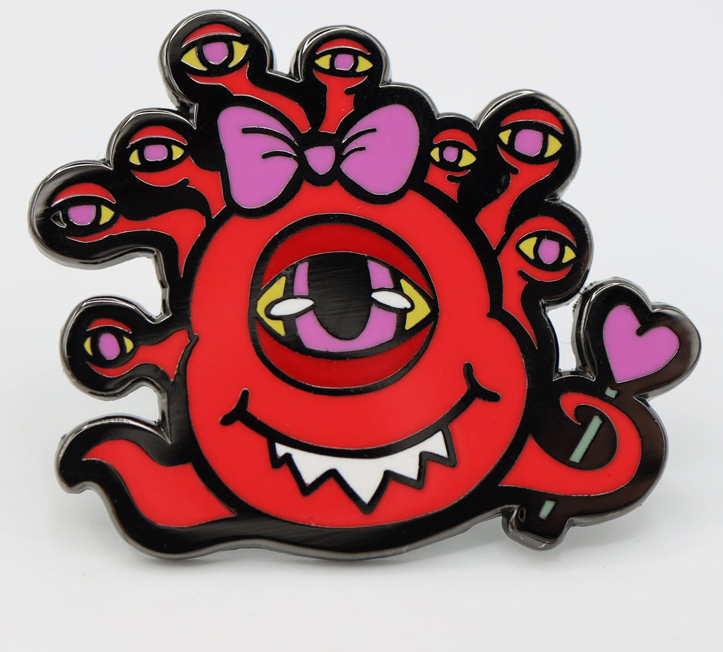 Monster Index Pin - Eye Monster Enamel Pin Foam Brain Games