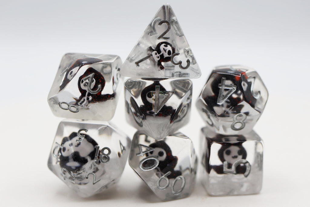 Grim Reaper RPG Dice Set Plastic Dice Foam Brain Games