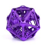 Hollow Dragon Keep D20 - Purple Metal Dice Foam Brain Games