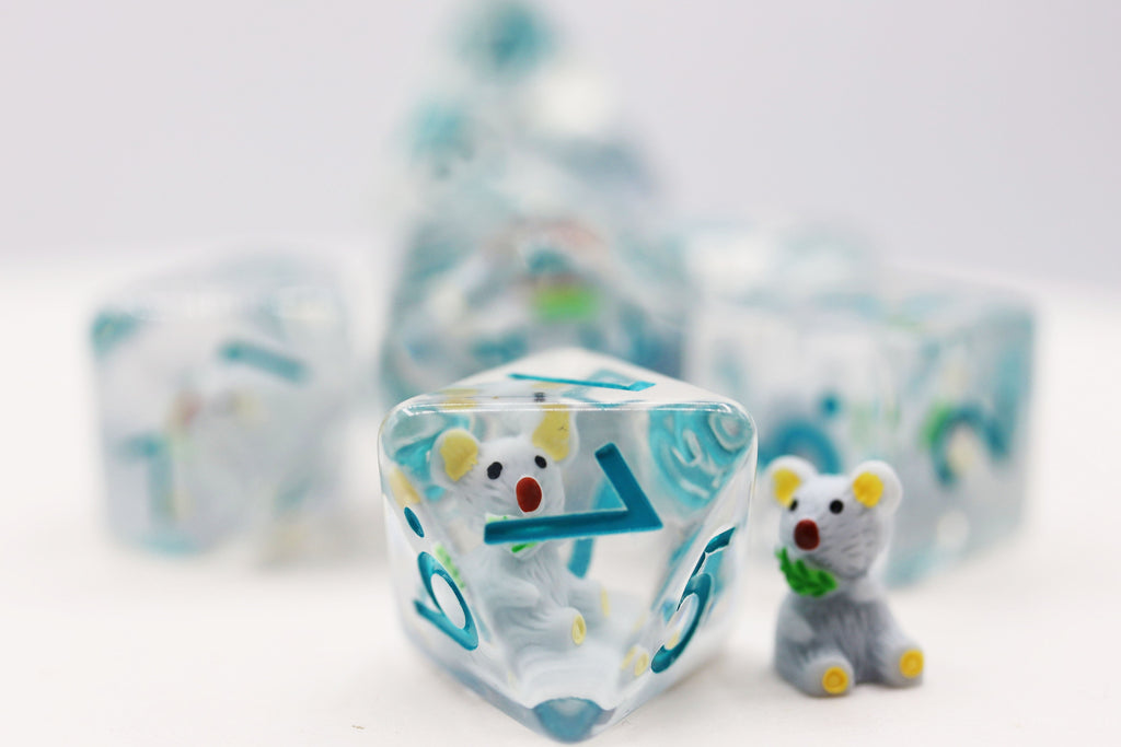 Koala RPG Dice Set Plastic Dice Foam Brain Games