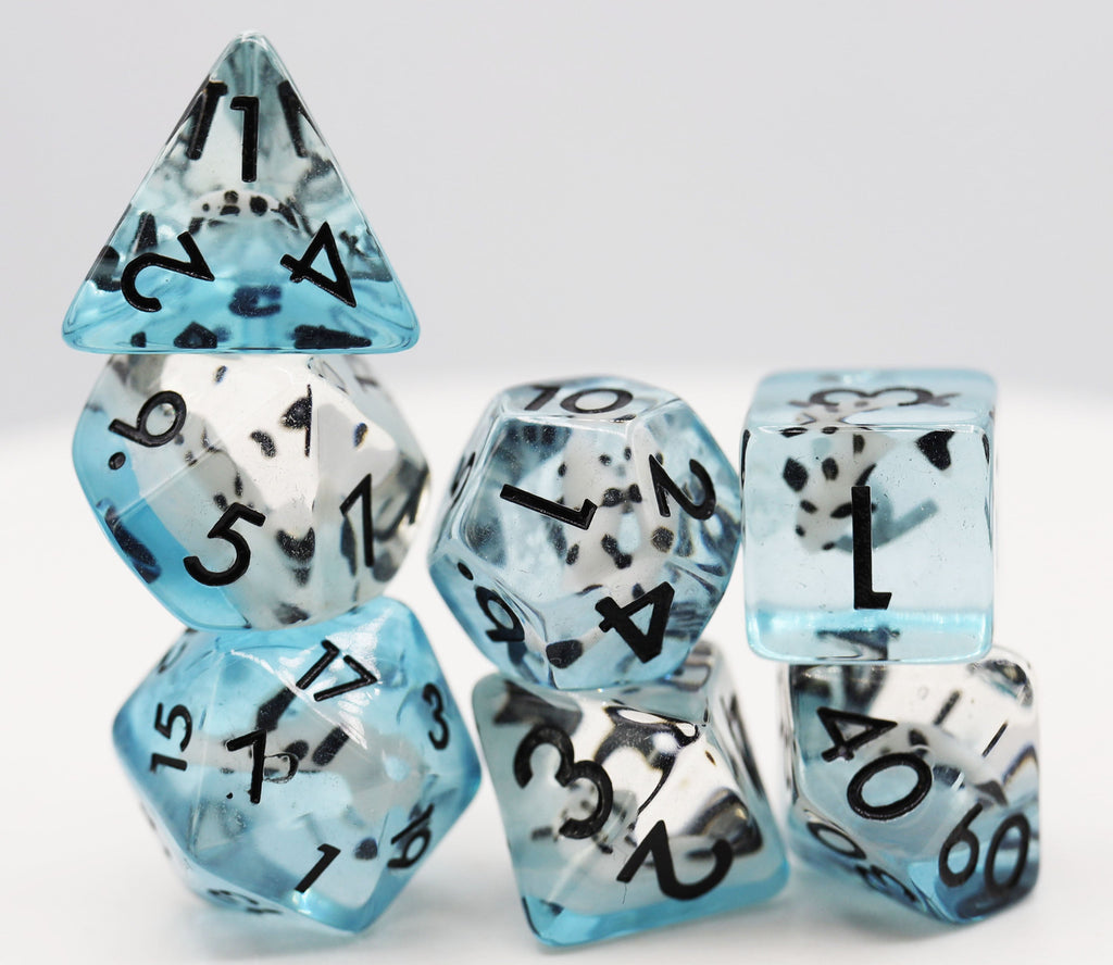 Lucky Koi Fish RPG Dice Set Plastic Dice Foam Brain Games