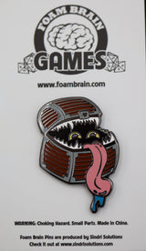 Monster Index Pin - Mimic Enamel Pin Foam Brain Games