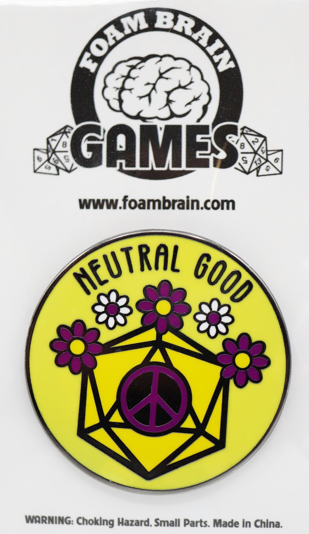 Pride Flag Alignment Pin: Intersex Enamel Pin Foam Brain Games