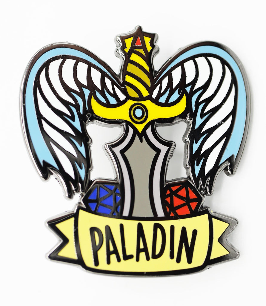 Banner Class Pin - Paladin Enamel Pin Foam Brain Games