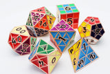 Puzzle Cube: Copper - Metal 8 piece Dice Set Metal Dice Foam Brain Games