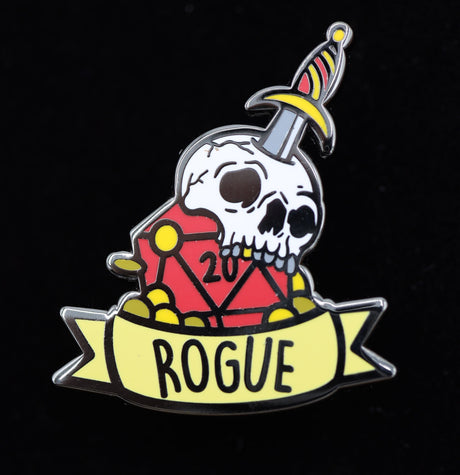 Banner Class Pin - Rogue Enamel Pin Foam Brain Games