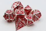 Crossed Swords: Sword of Hearts - Metal RPG Dice Set Metal Dice Foam Brain Games