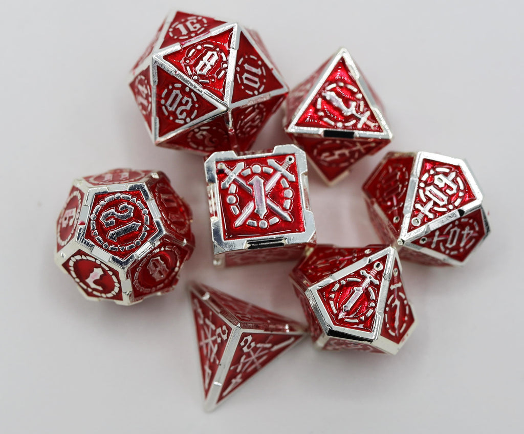 Crossed Swords: Sword of Hearts - Metal Dice Set Metal Dice Foam Brain Games