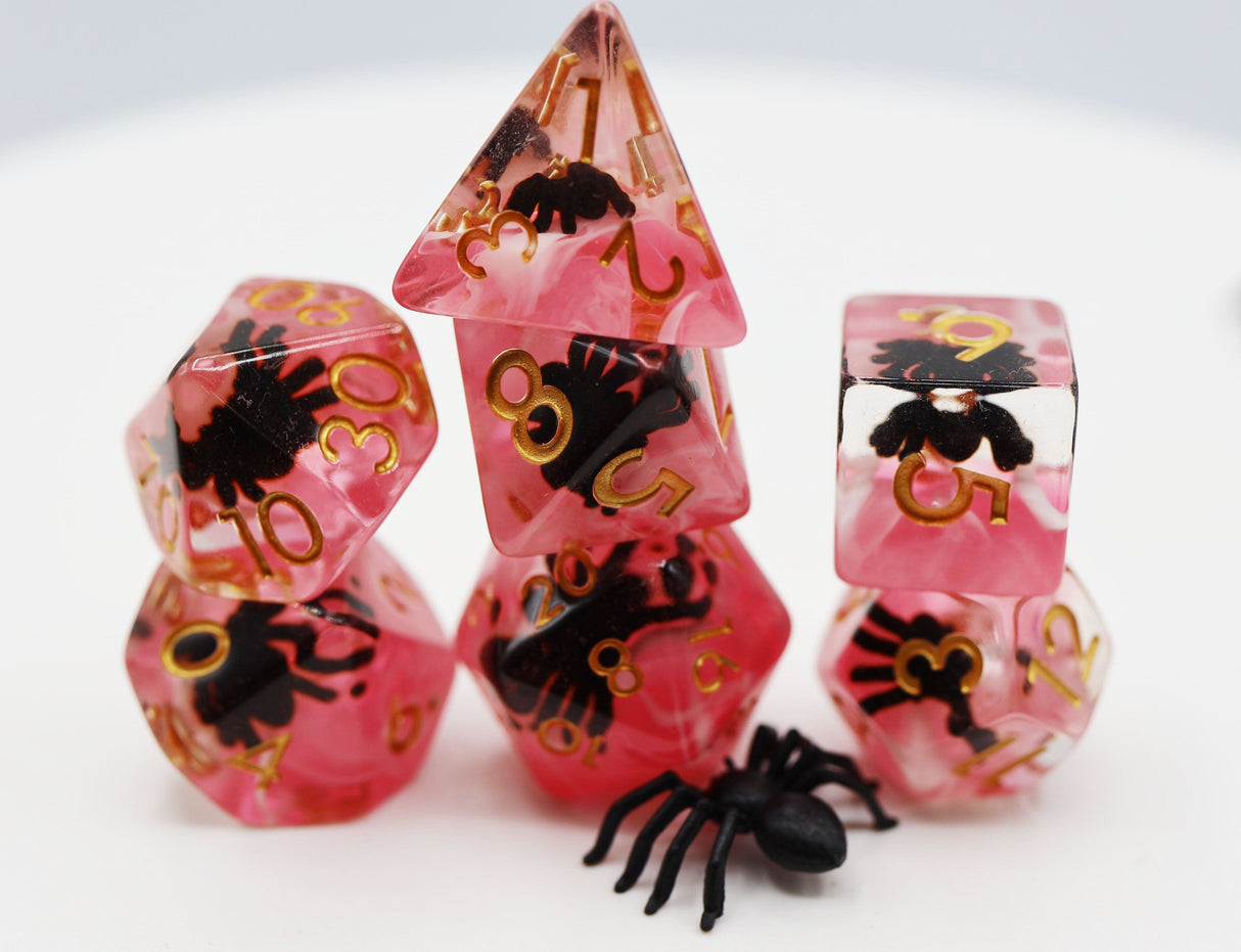 Terror Spider RPG Dice Set Plastic Dice Foam Brain Games