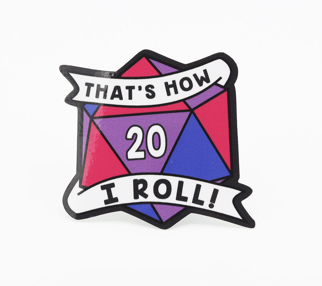 That's How I Roll Sticker - Bisexual Pride Stickers Foam Brain Games