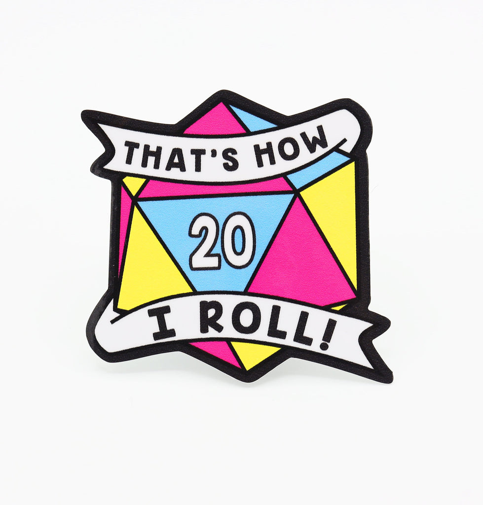 That's How I Roll Sticker - Pansexual Pride Stickers Foam Brain Games