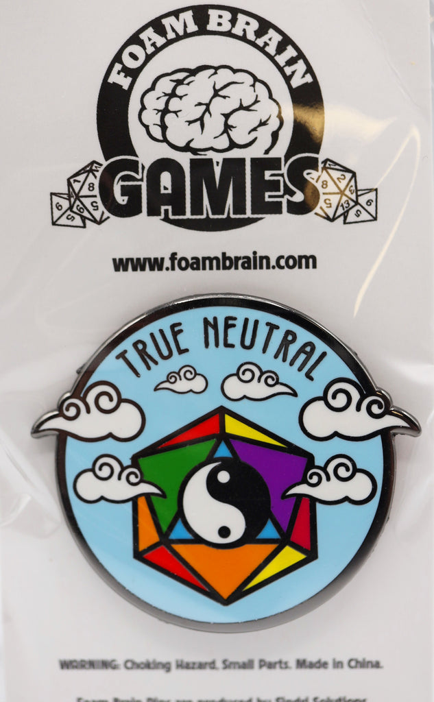 Pride Flag Alignment Pin: Rainbow Enamel Pin Foam Brain Games