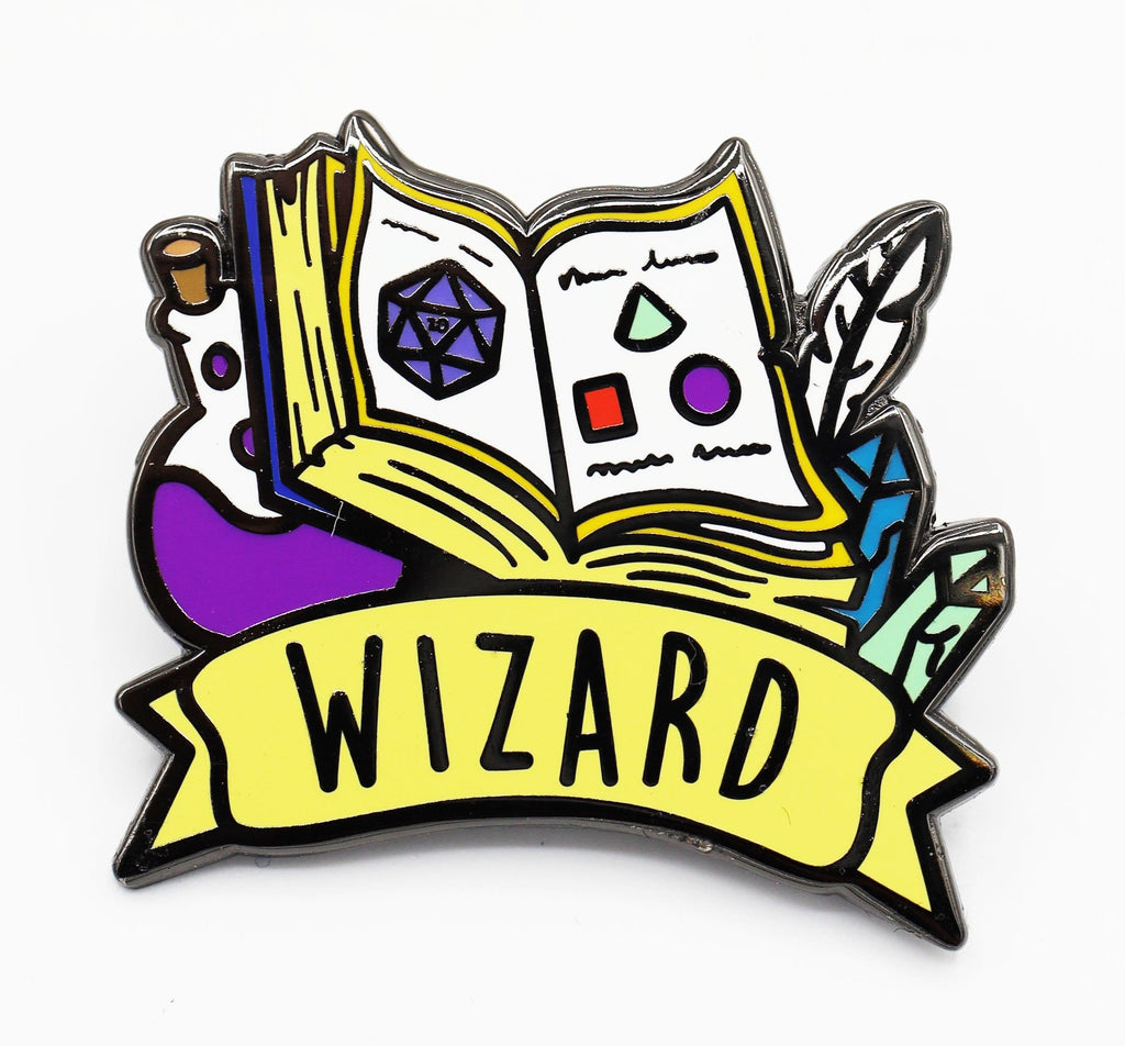 Banner Class Pin - Wizard Enamel Pin Foam Brain Games