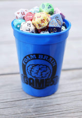Plastic cup with Lid and Straw (NO DICE INCLUDED)