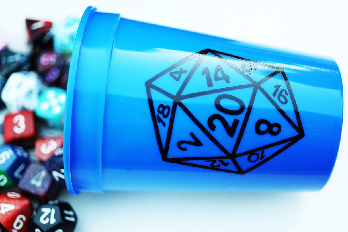 Plastic cup with Lid and Straw (NO DICE INCLUDED)