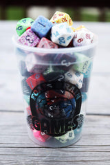 Plastic cup with Lid and Straw (NO DICE INCLUDED)