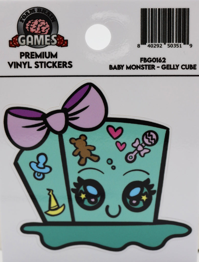 Baby Monster Sticker: Gelly Cube Stickers Foam Brain Games