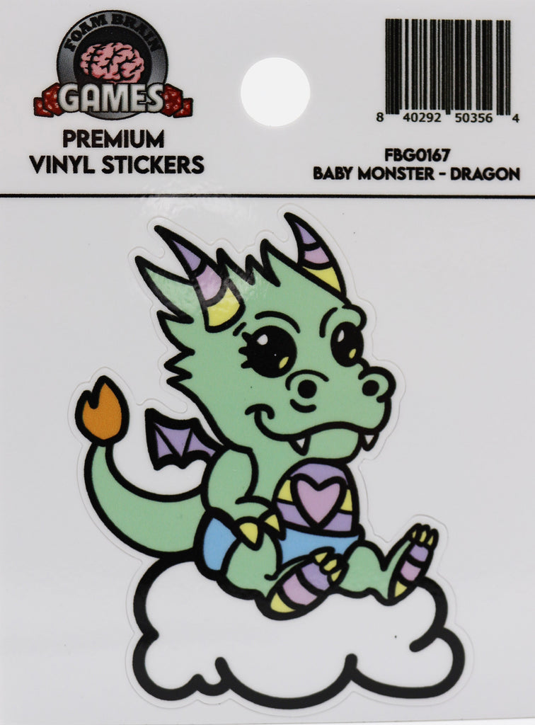 Baby Monster Sticker: Dragon Stickers Foam Brain Games
