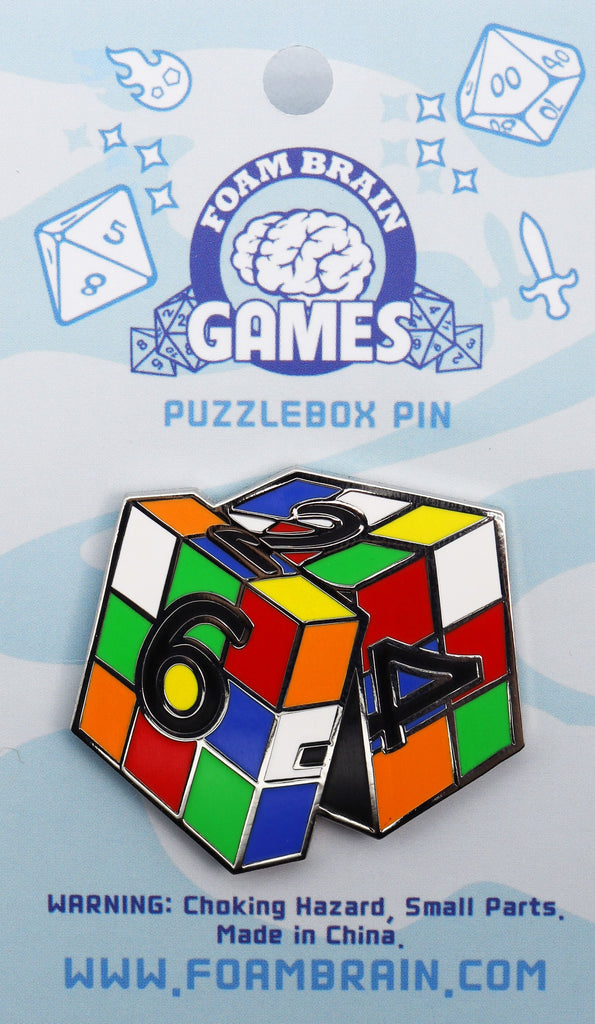 Puzzlebox Pin Enamel Pin Foam Brain Games