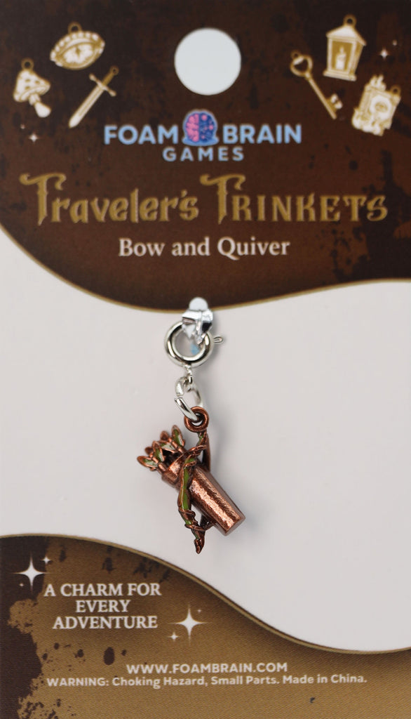 Traveler's Trinkets: Bow and Quiver Charm Jewelry Foam Brain Games
