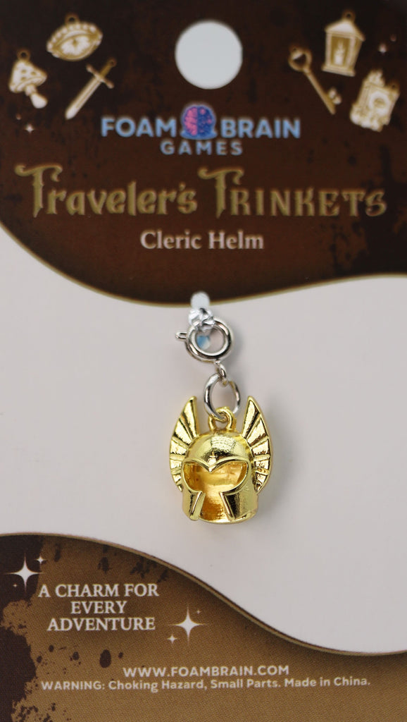 Traveler's Trinkets: Cleric Helm Charm Jewelry Foam Brain Games