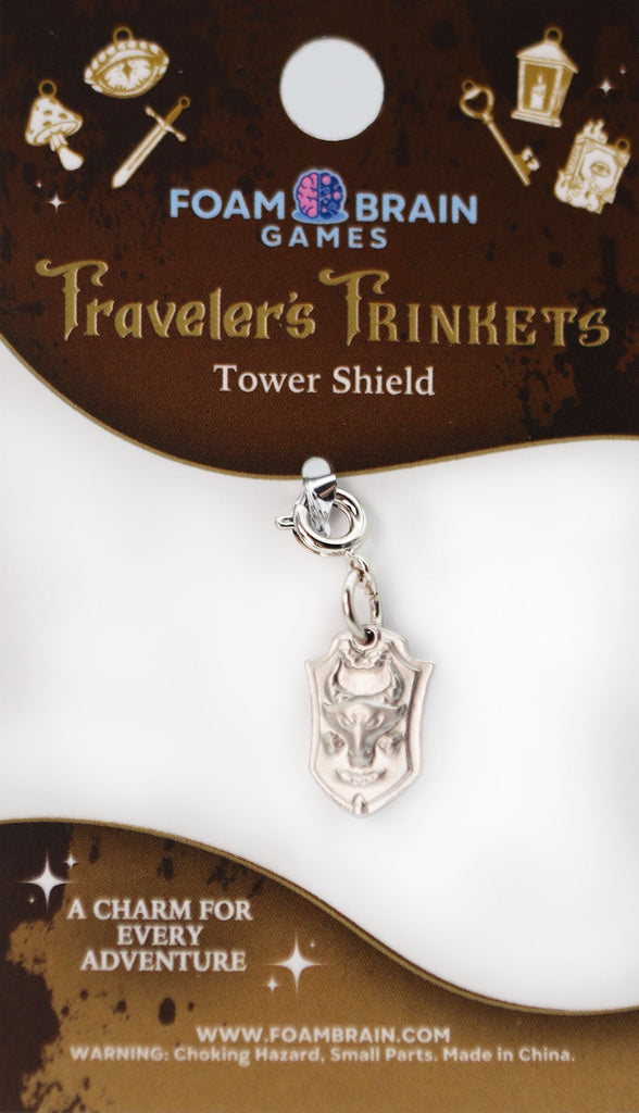 Traveler's Trinkets: Tower Shield Charm Jewelry Foam Brain Games