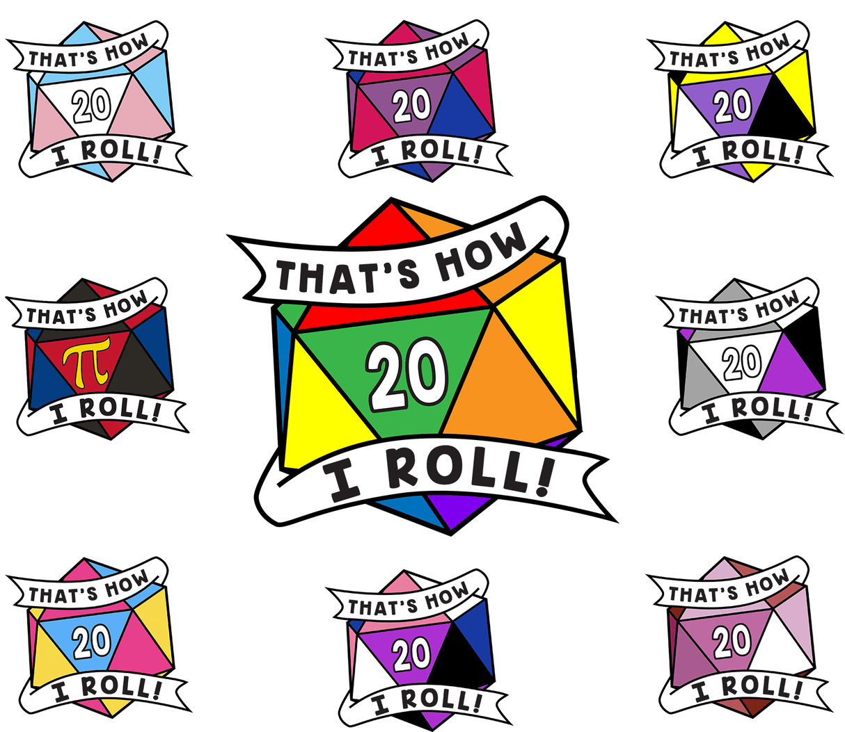 Thats How I Roll Enamel Pride Pins