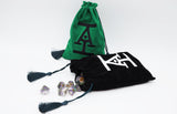 Acquisitions Inc Logo Dice Bag - Green Dice Box Foam Brain Games