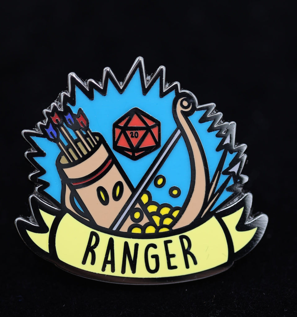Banner Class Pin - Ranger Enamel Pin Foam Brain Games
