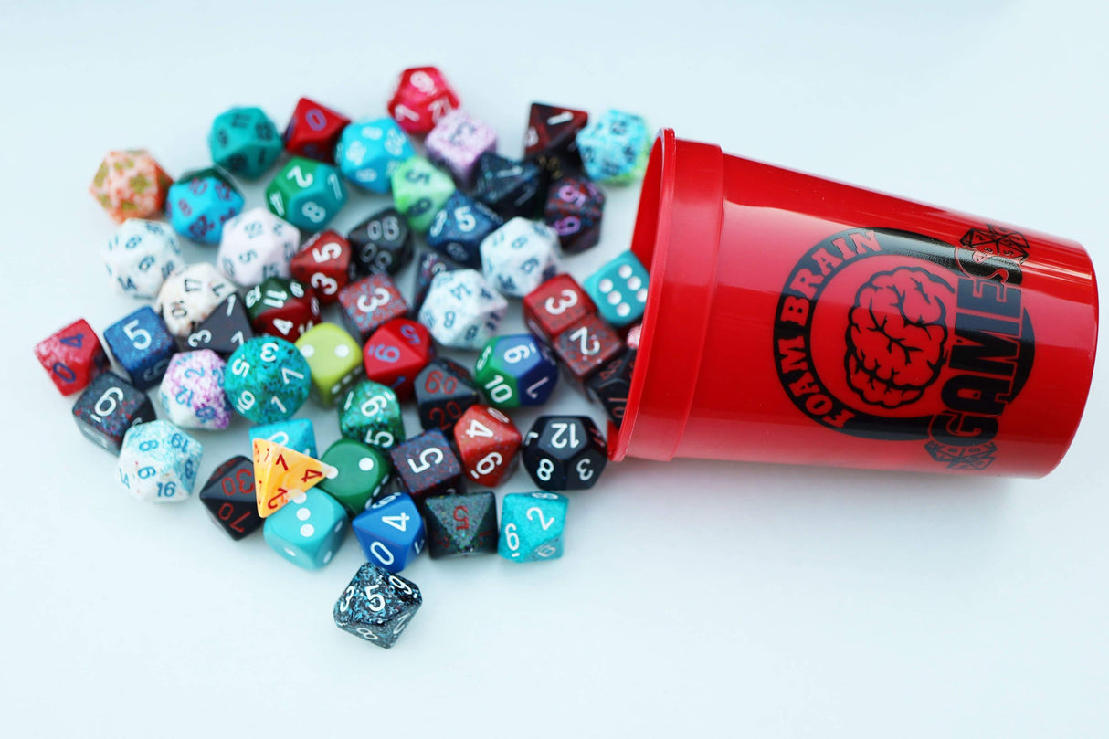Plastic cup with Lid and Straw (NO DICE INCLUDED)