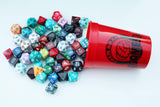 Plastic cup with Lid and Straw (NO DICE INCLUDED)