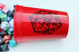 Plastic cup with Lid and Straw (NO DICE INCLUDED)