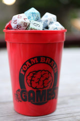 Plastic cup with Lid and Straw (NO DICE INCLUDED)